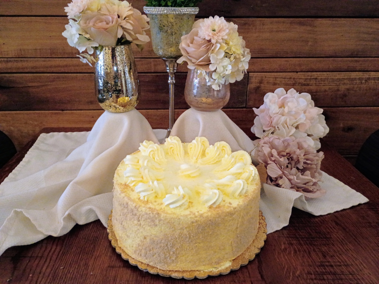 Lemon and Strawberry Cream Torte
